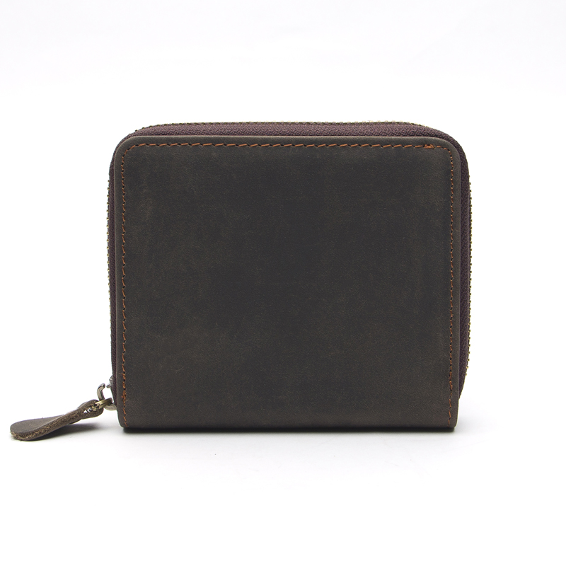 Men's Leather Wallet with Coin Pocket