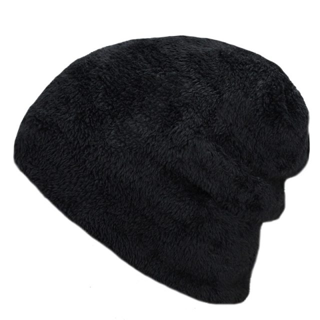 Warm Knitted Men’s Beanie Hat with Thick Lining