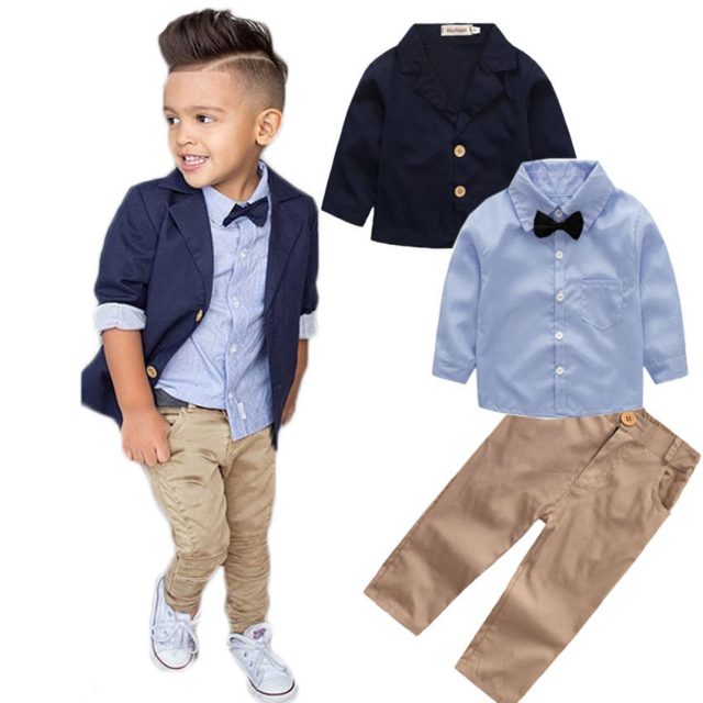 Boys Gentleman Sets Jacket + Shirt + Pants 3pcs