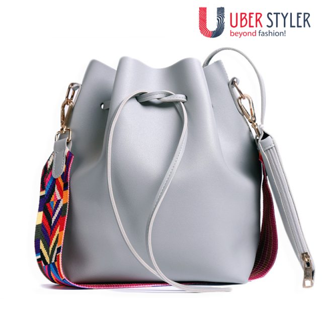 Women bag with Colorful Strap